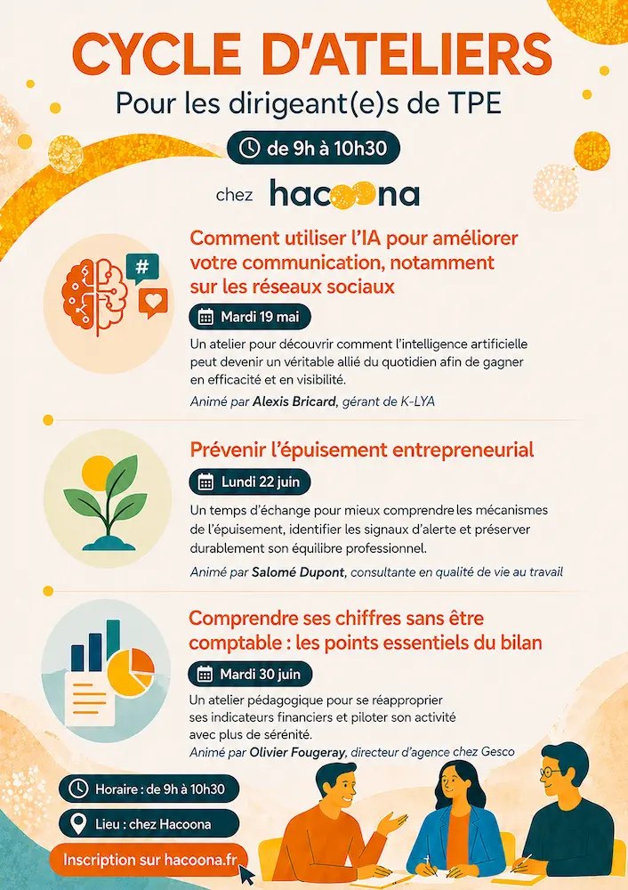 Cycle d'ateliers chez Hacoona