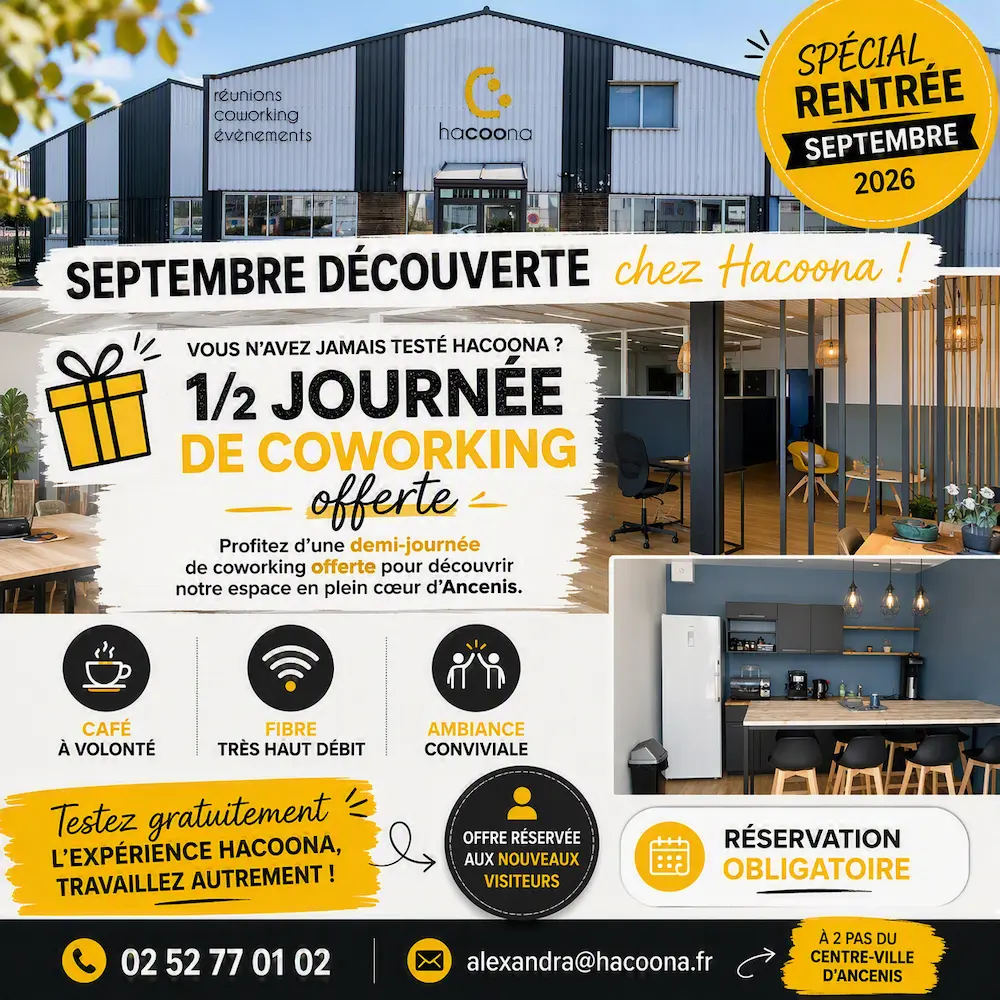 Offre découverte coworking Hacoona